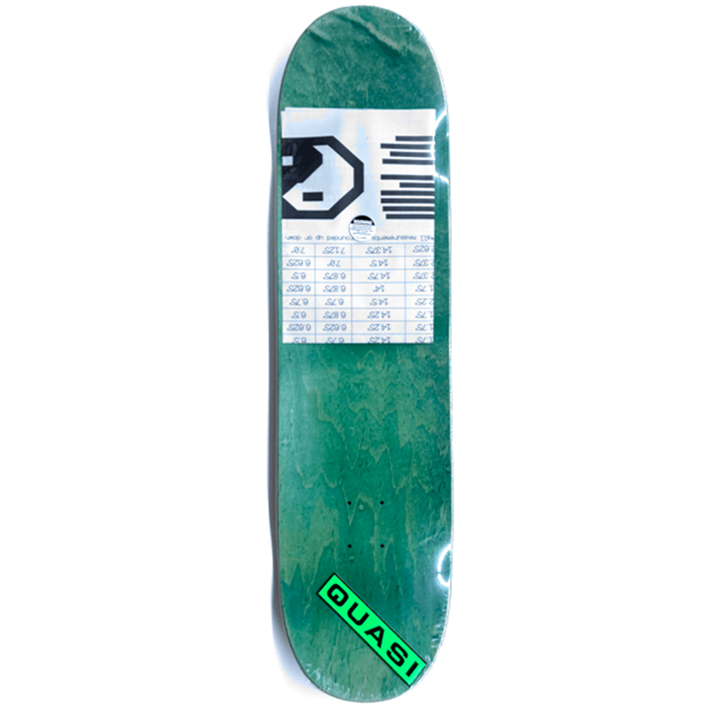 Quasi Altered States Skateboard Deck White Black Blue 8.75x14.5WB