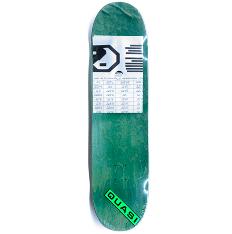 Quasi Altered States Skateboard Deck White Black Blue 8.0x14WB