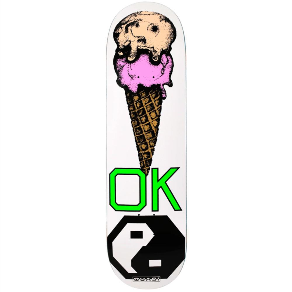 Quasi Okay Skateboard Deck White 8.125x14.1WB