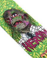 Heroin DeadDave Dave Head Skateboard Deck Green Dipped 10x14.25WB