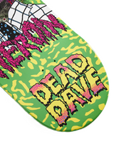 Heroin DeadDave Dave Head Skateboard Deck Green Dipped 10x14.25WB