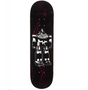 Vinyl Robot Marble Skateboard Deck Black White 8.38x14.25WB