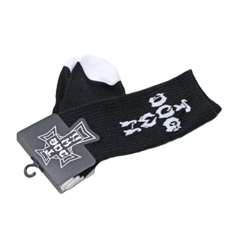 Dogtown Cross Letter Crew Socks Black Onesize