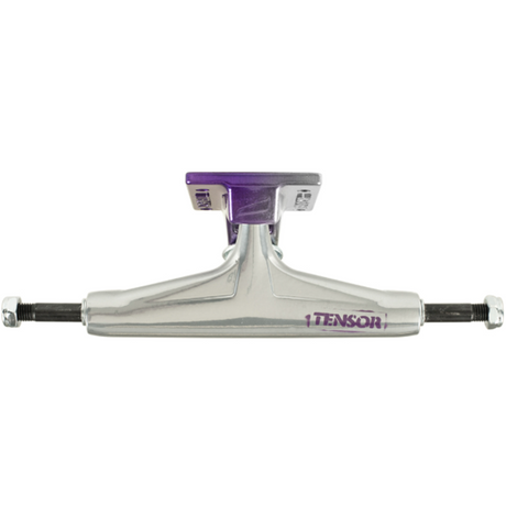 Tensor Reg Aluminum Stencil Mirror Trucks Set Raw Purple 5.5