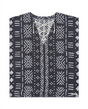 Sand Cloud Adobe Mudcloth Cover Up Black One Size