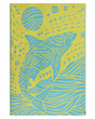Sand Cloud Discovery Tiger Shark Towel Blue Yellow Large