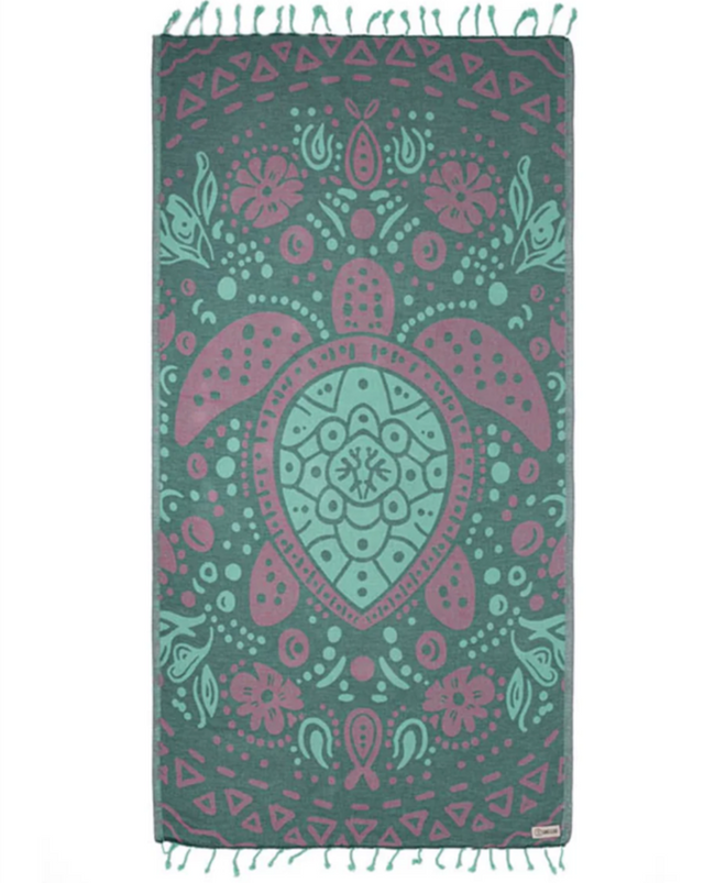 Sand Cloud Jewel Turtle Towel Bayberry Regular