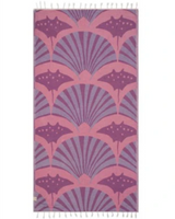 Sand Cloud Geo Manta Rays Towel Magenta Regular
