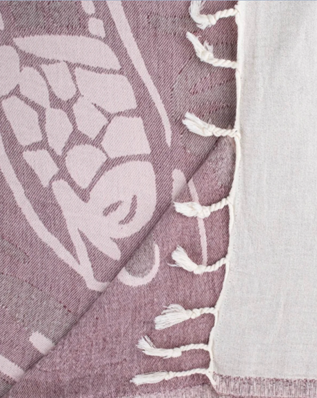 Sand Cloud Coral Turtle Towel Natural XLarge