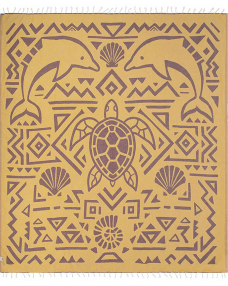 Sand Cloud Ocean Maze Towel Brown XLarge