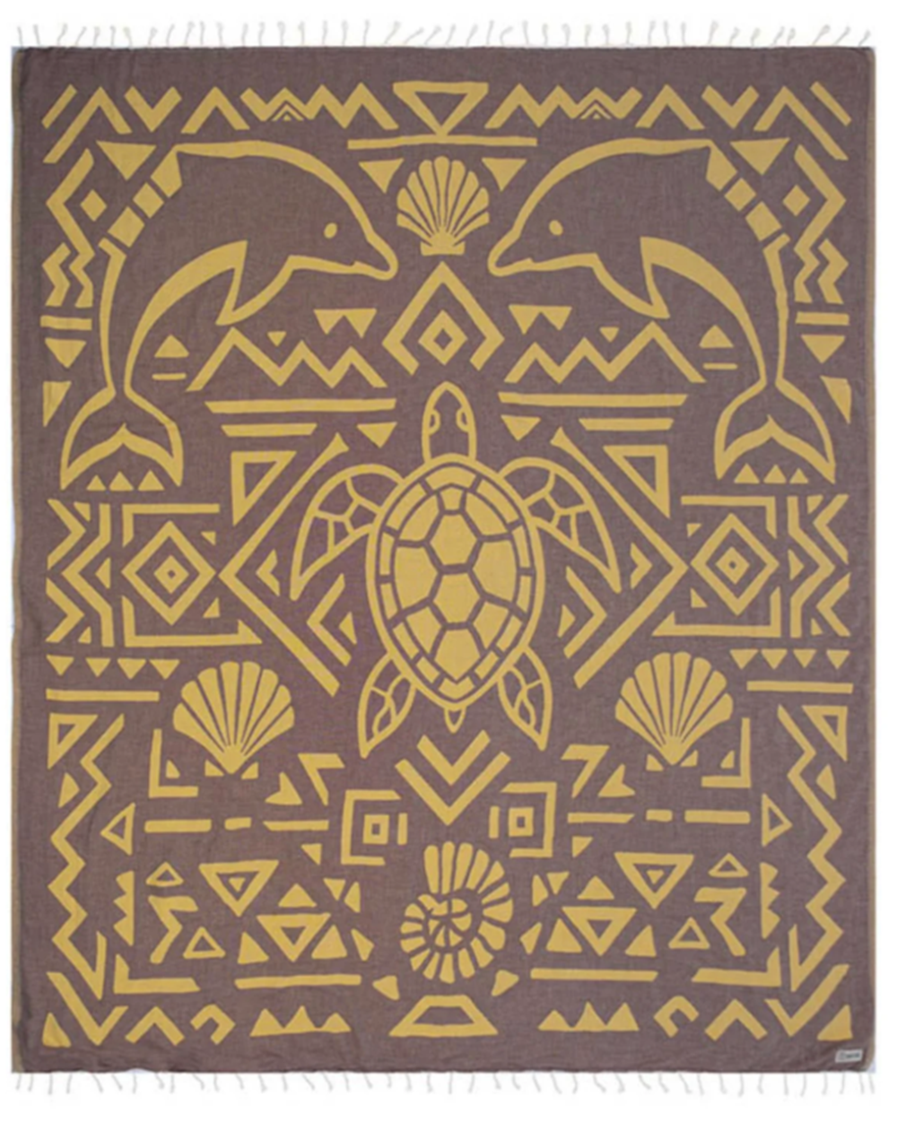 Sand Cloud Ocean Maze Towel Brown XLarge