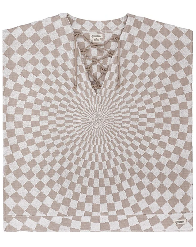 Sand Cloud Checkster Cover Up Warm Taupe Onesize
