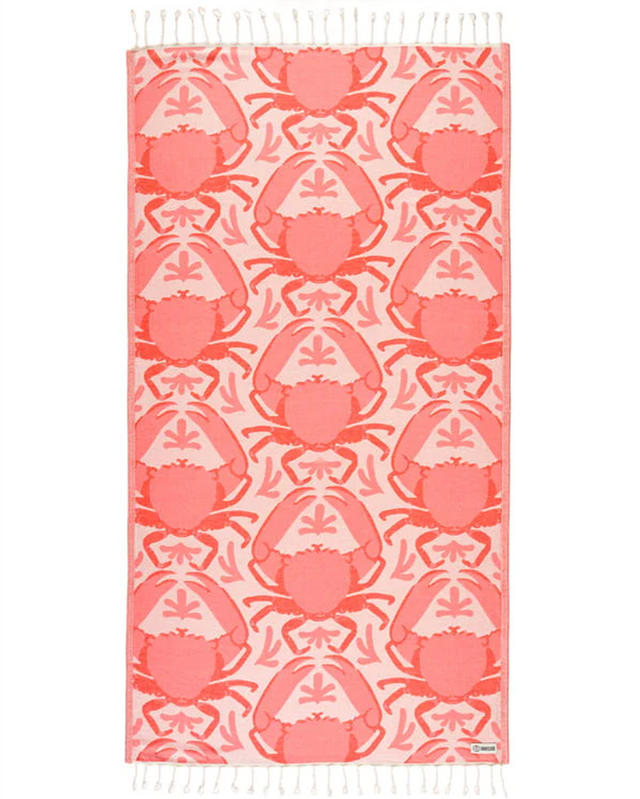 Sand Cloud Crabby Towel Peach Regular