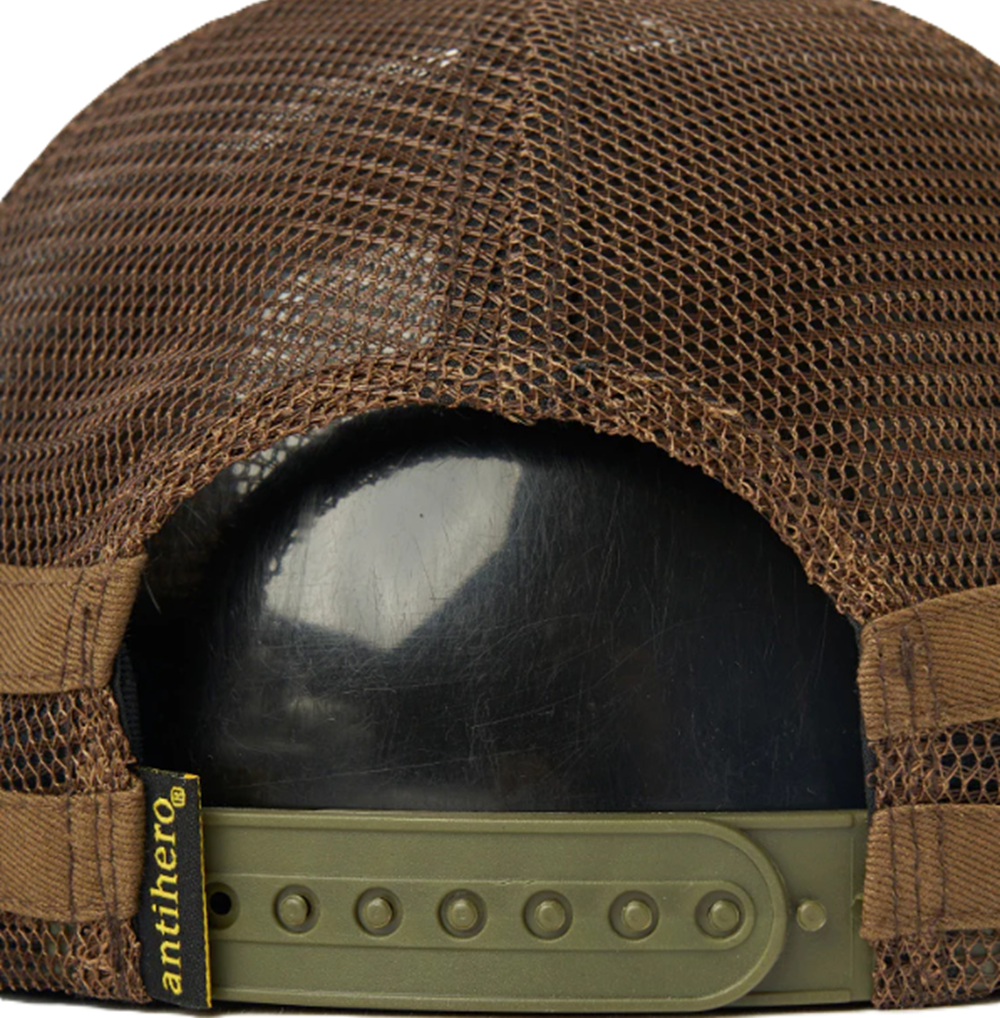 Anti Hero Basic Eagle Trucker H Brown Snapback