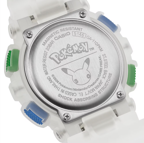 Gshock Pokemon GA110PKM-7A Watch Clear White Onesize