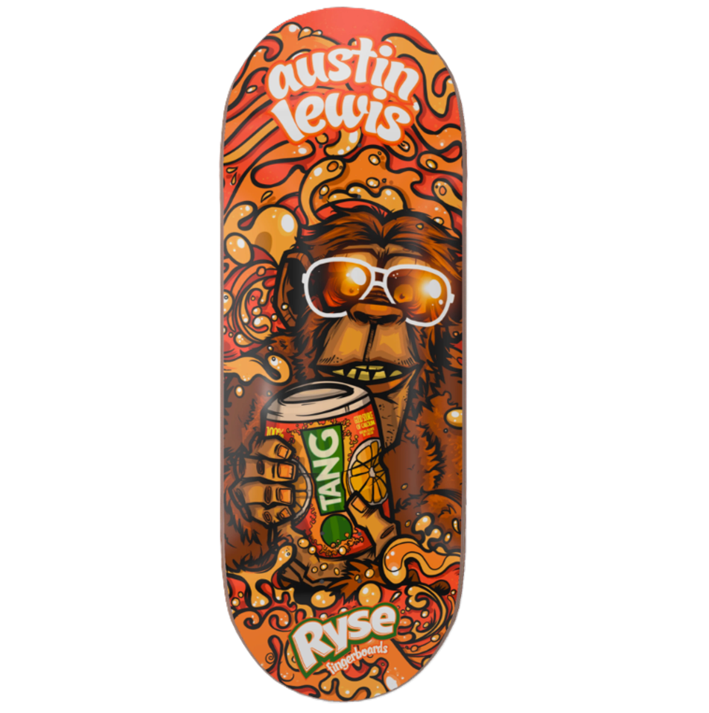 RYSE Tang Pro Fingerboard Deck Orange Tang 34mm OG Asgard