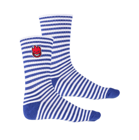 Spitfire Bighead Fill Stripe Socks White Blue Onesize
