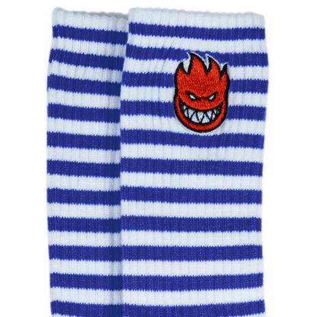Spitfire Bighead Fill Stripe Socks White Blue Onesize