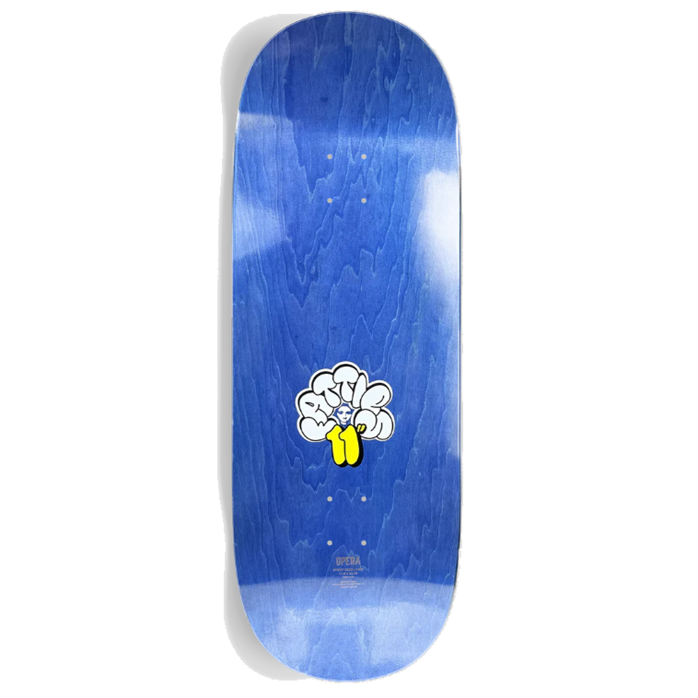 Opera Fatties Torn Spike Skateboard Deck Split Veneer 10x14.25wb