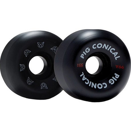 Pig Conical Wheels Set Black 55/99a