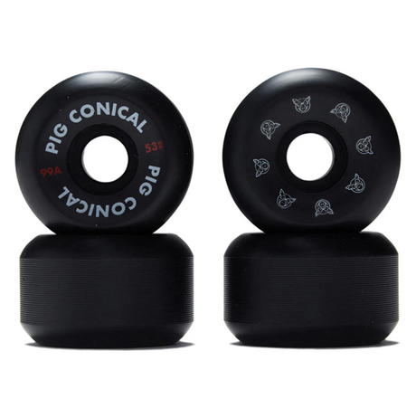 Pig Conical Wheels Set Black 55/99a