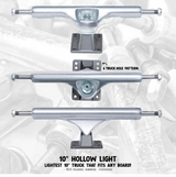 Slappy Classic Hollow ST1 Trucks Polished Gunmetal 10.0 Set