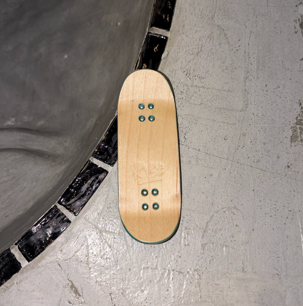 RYSE Where My Dogs At Fingerboard Deck Black Blue 34mm OG Asgard