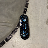 RYSE Where My Dogs At Fingerboard Deck Black Blue 32mm OG Midgard