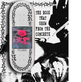 RYSE Concrete Rose Fingerboard Deck White 32mm OG Midgard