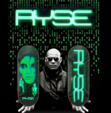 RYSE Simulated Reality Fingerboard Deck Black Green 32mm OG Asgard