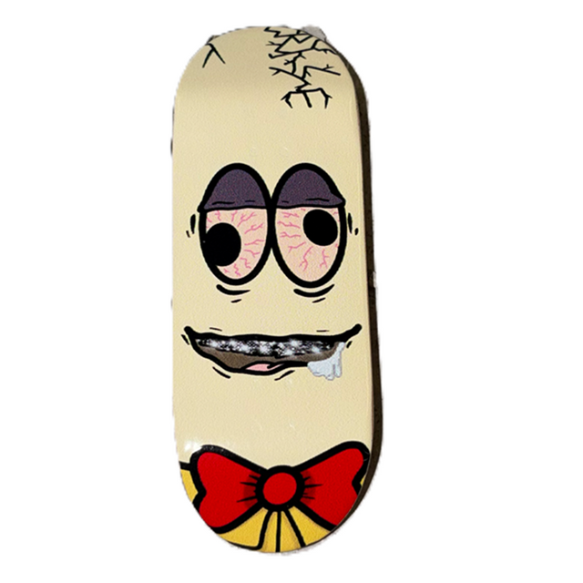 RYSE Humpty Iced Out Fingerboard Deck Yellow 34mm OG Midgard