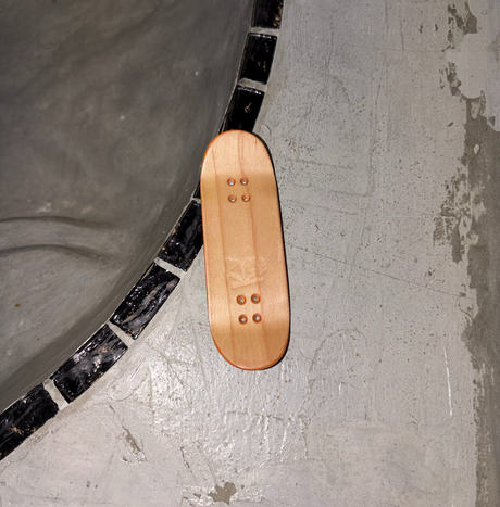 RYSE Broken Finger Fingerboard Deck Natural Black 34mm OG Asgard