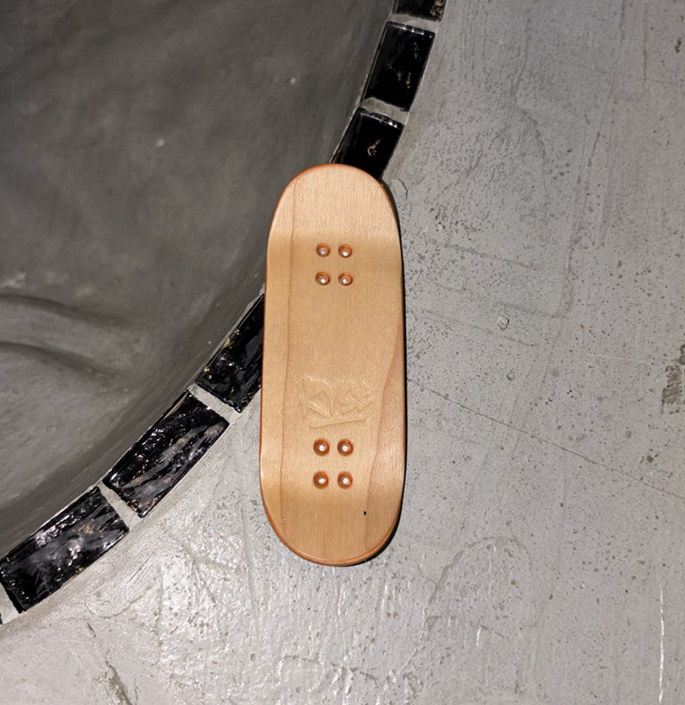 RYSE Broadcast Fingerboard Deck Black 34mm OG Asgard