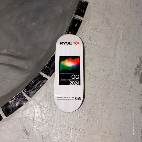 RYSE Analog Fingerboard Deck White 34mm OG Asgard