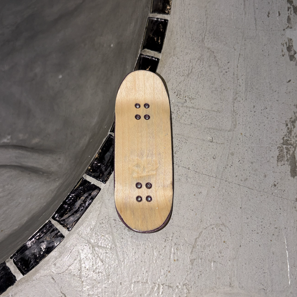 RYSE Split Logo Fingerboard Deck Blue Black 34mm OG Asgard