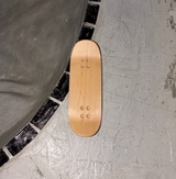 RYSE Stack Logo Fingerboard Deck White Yellow 32mm OG Midgard