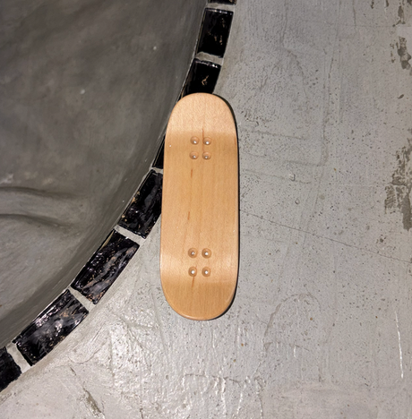RYSE Stack Logo Fingerboard Deck White Yellow 32mm OG Midgard