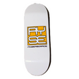 RYSE Stack Logo Fingerboard Deck White Yellow 32mm OG Midgard