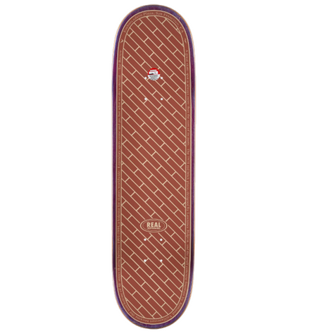 Real EMB Skateboard Deck White 8.5x14.25wb