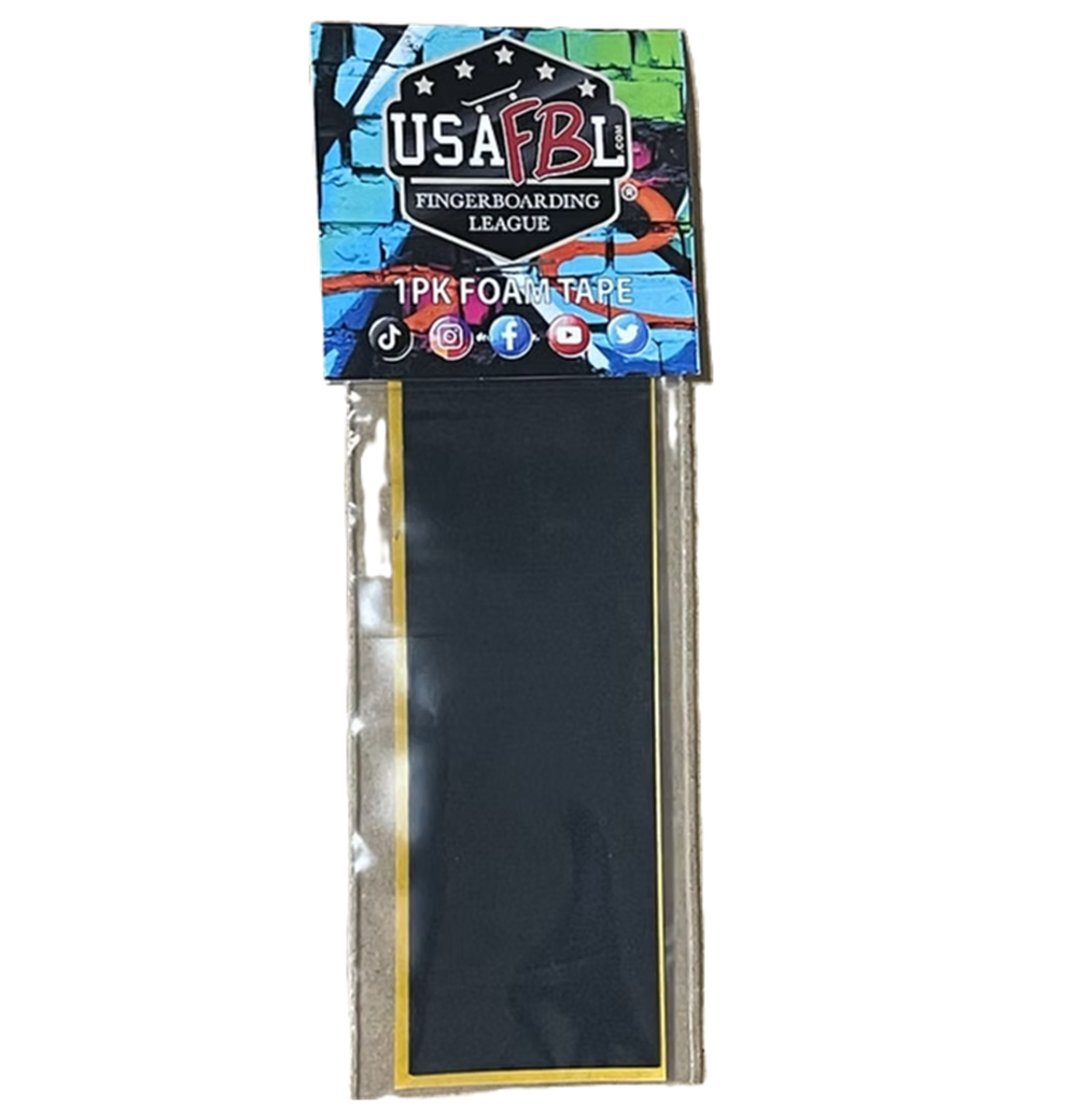 USAFBL Fingersk8 Fingerboard Grip Tape Black .5mm 3 Pack