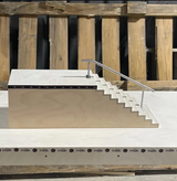 USAFBL 10 Stair and Rail Combo Fingerboard Ramp Natural 21x8x6