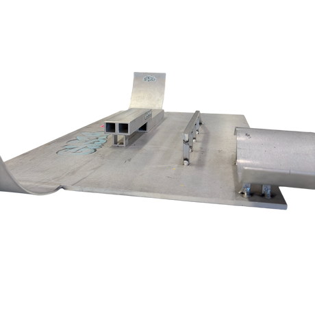 ALUMINUM WELD FINGERBOARD PARK SILVER 18x30