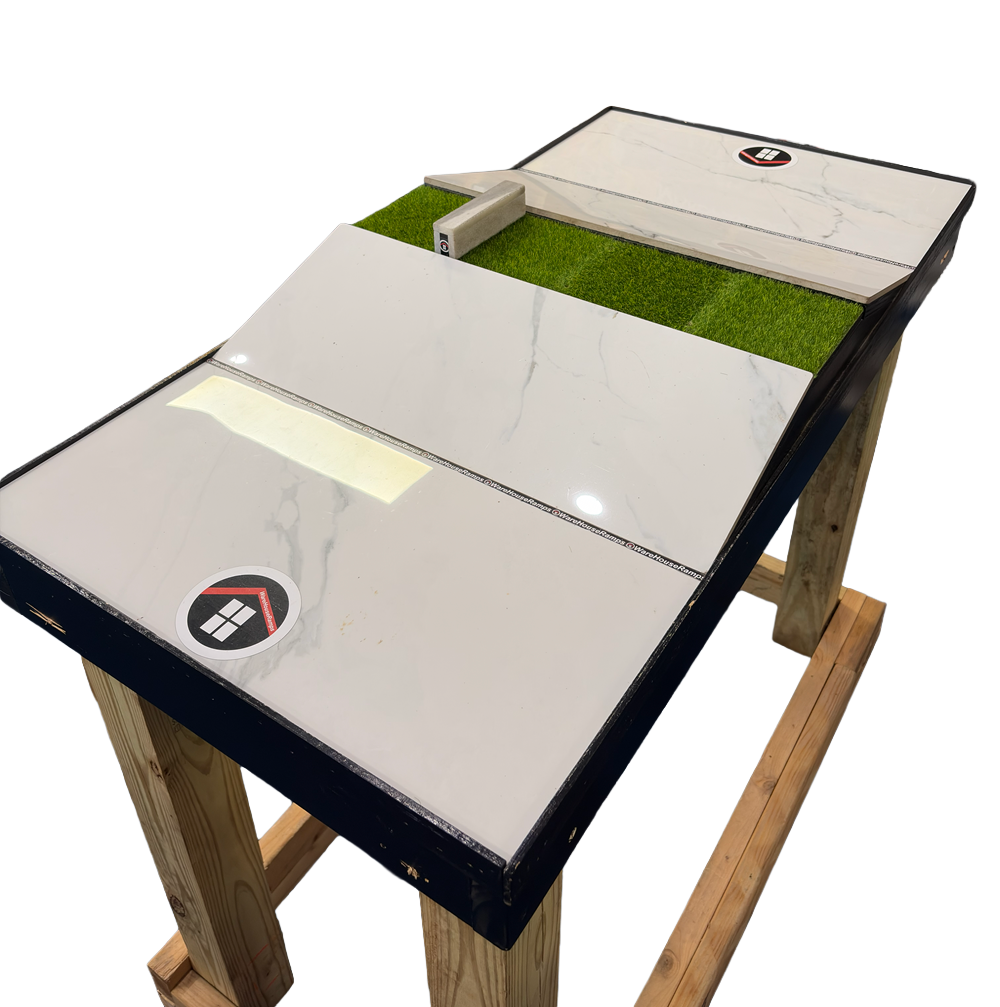 Warehouse Ramps Game of Skate Transition Gap Fingerboard Park w Stand White 30x50