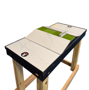 Warehouse Ramps Game of Skate Transition Gap Fingerboard Park w Stand White 30x50