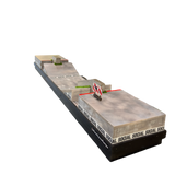 WAREHOUSE RAMPS Long Gap Fingerboard Park Black Grey 1x5