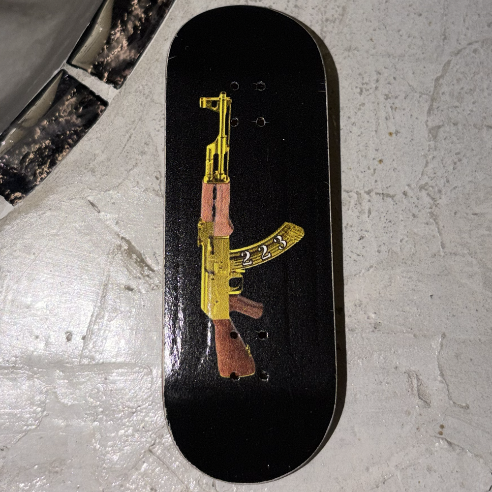 223 AK Fingerboard Deck Black 33.3x99 High Flat