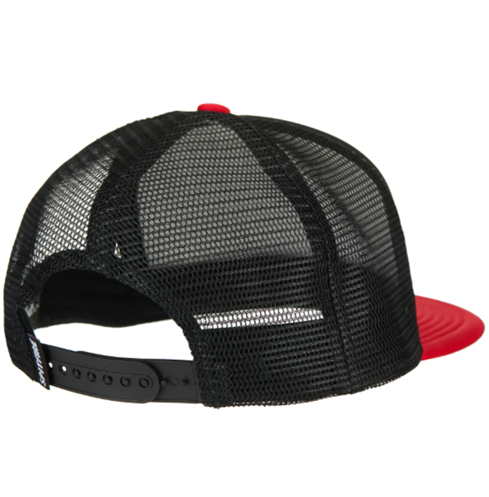 Spitfire Old English Drop Hat Black Red Snapback