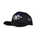 SMA Bi Plane Mesh Trucker Hat Black Snapback
