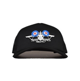 SMA Bi Plane Mesh Trucker Hat Black Snapback