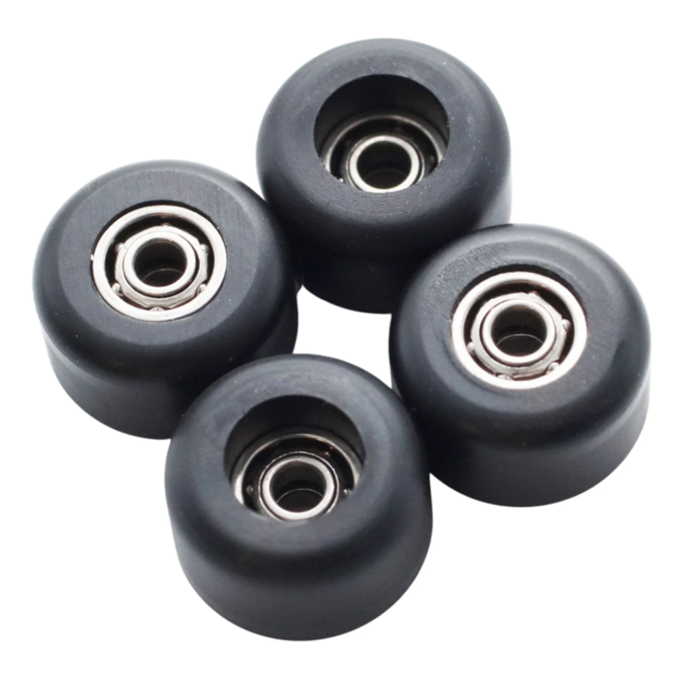 Flatface G9 Dual Bearing Fingerboard Wheels Black Pro